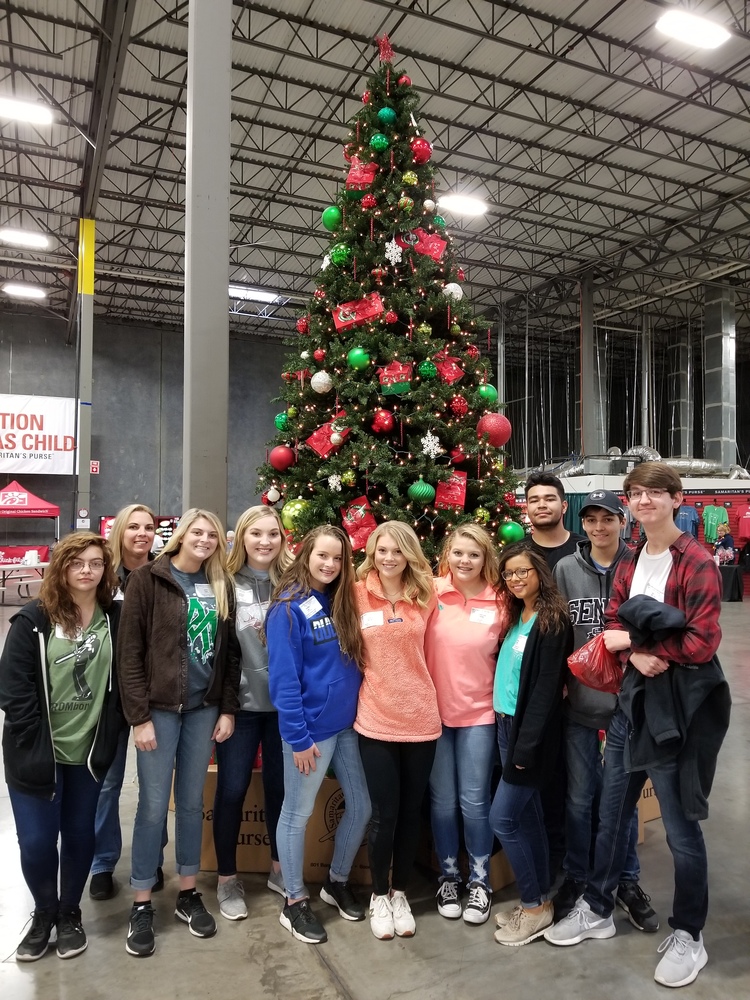 SCHS HOSA Club Participates in Operation Christmas Child