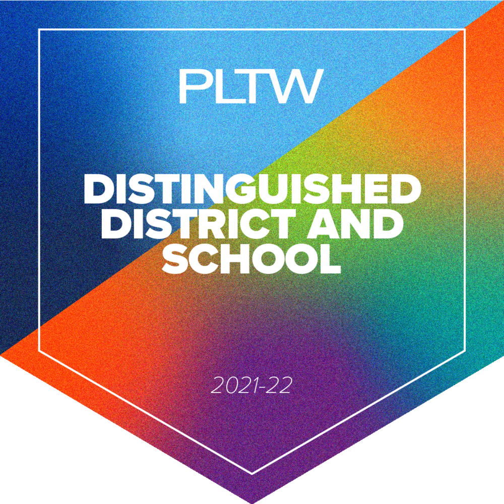 SCSD distinguished district and schools for pltw
