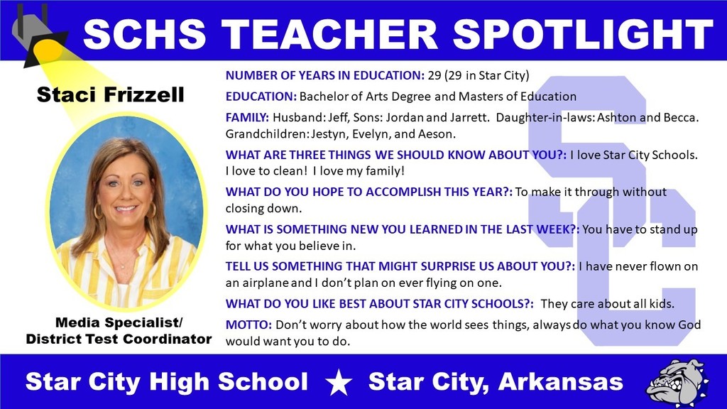 Staci Frizzell SCHS Spotlight 2021